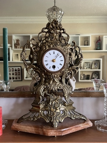 Final repaired ornate clock