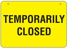 temporary closure