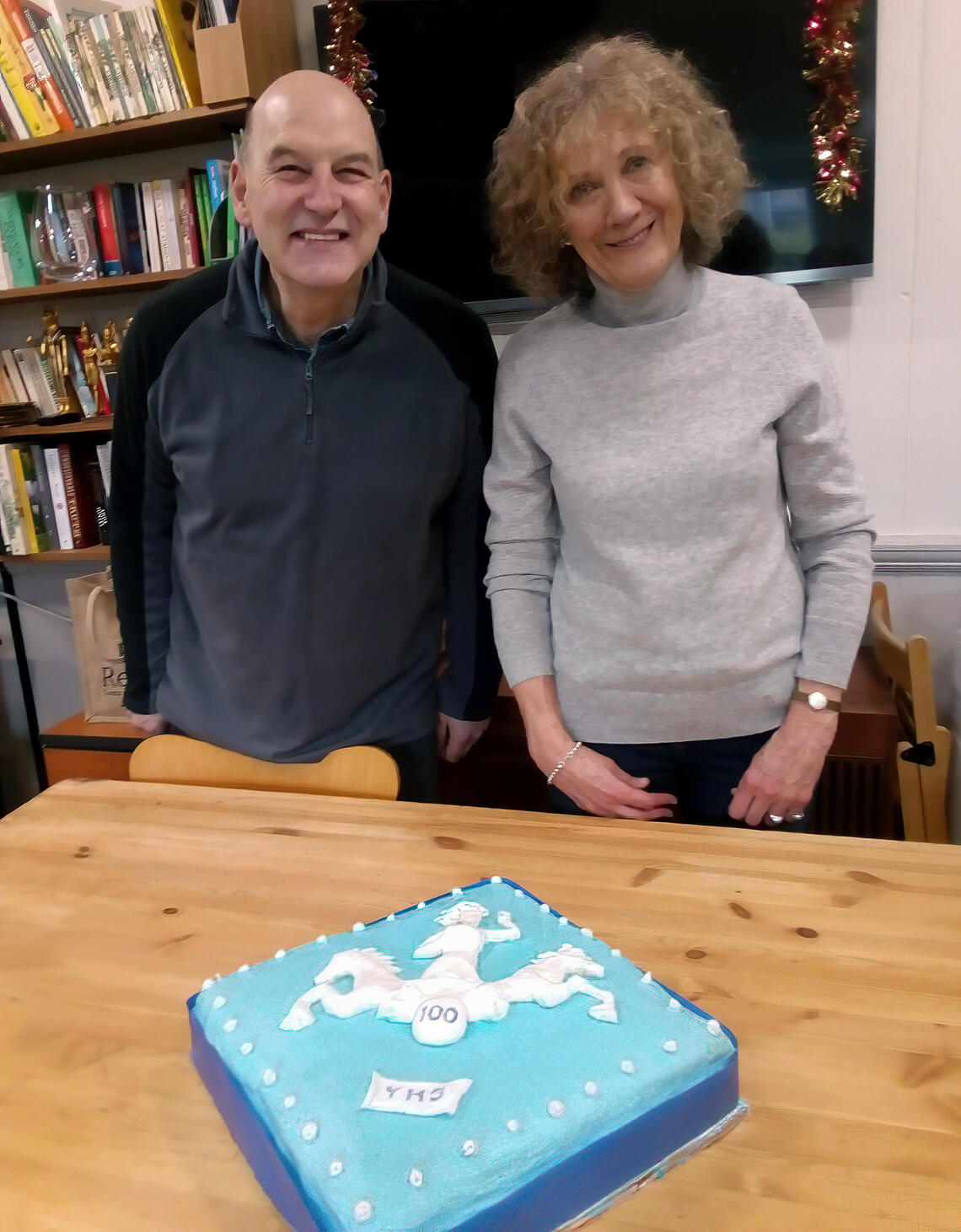 100 year York House cake celebration with Mark